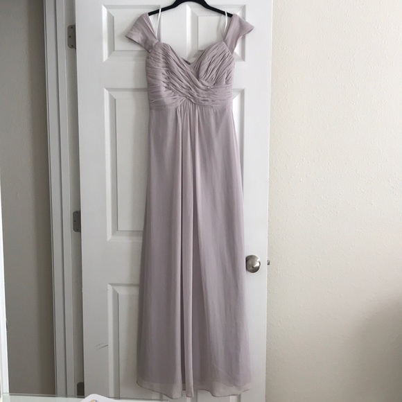 Dessy collection off the shoulder gown - Picture 3 of 8